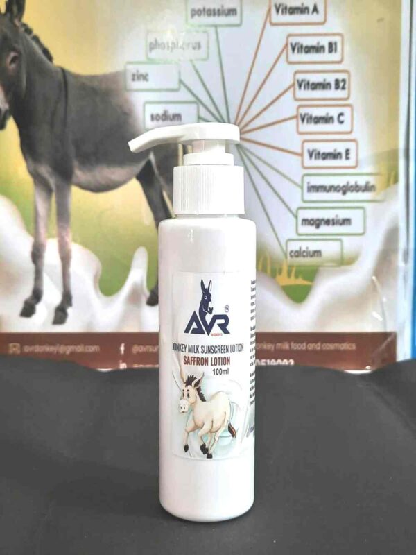 Donkey Milk Natural Sunscreen Lotion Saffron Lotion